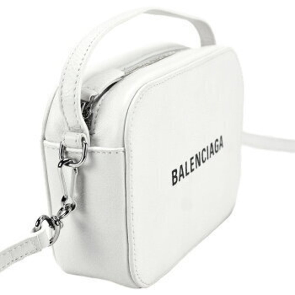 Balenciaga White Logo Bag XS Leather Camera Crossbody Everyday - Picture 5 of 10